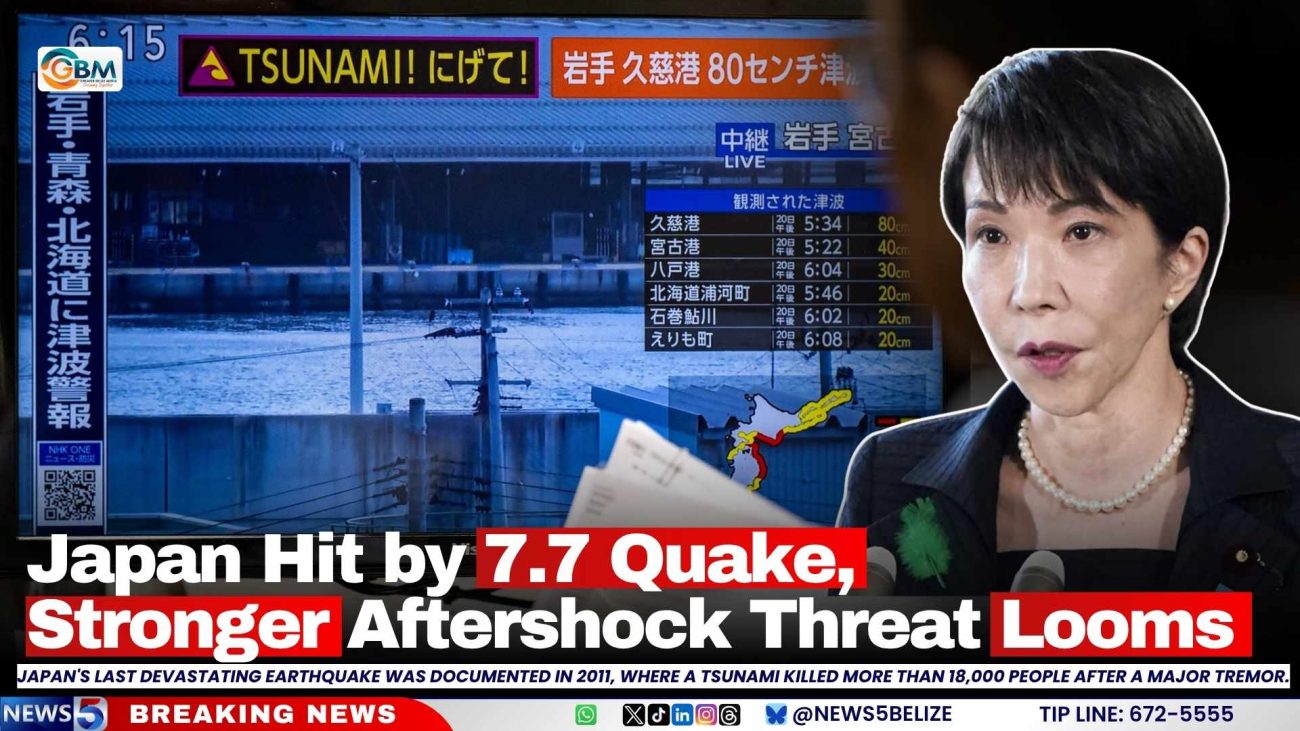 Japan Hit by 7.7 Quake, Stronger Aftershock Threat Looms