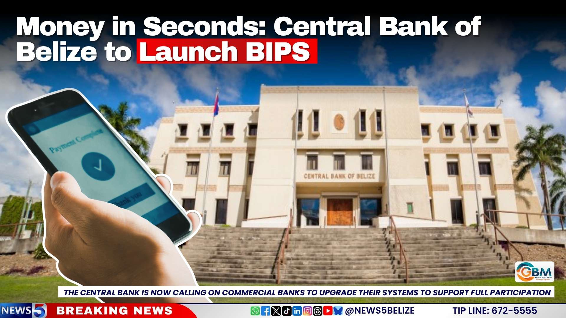 Money in Seconds: Central Bank of Belize to Launch BIPS