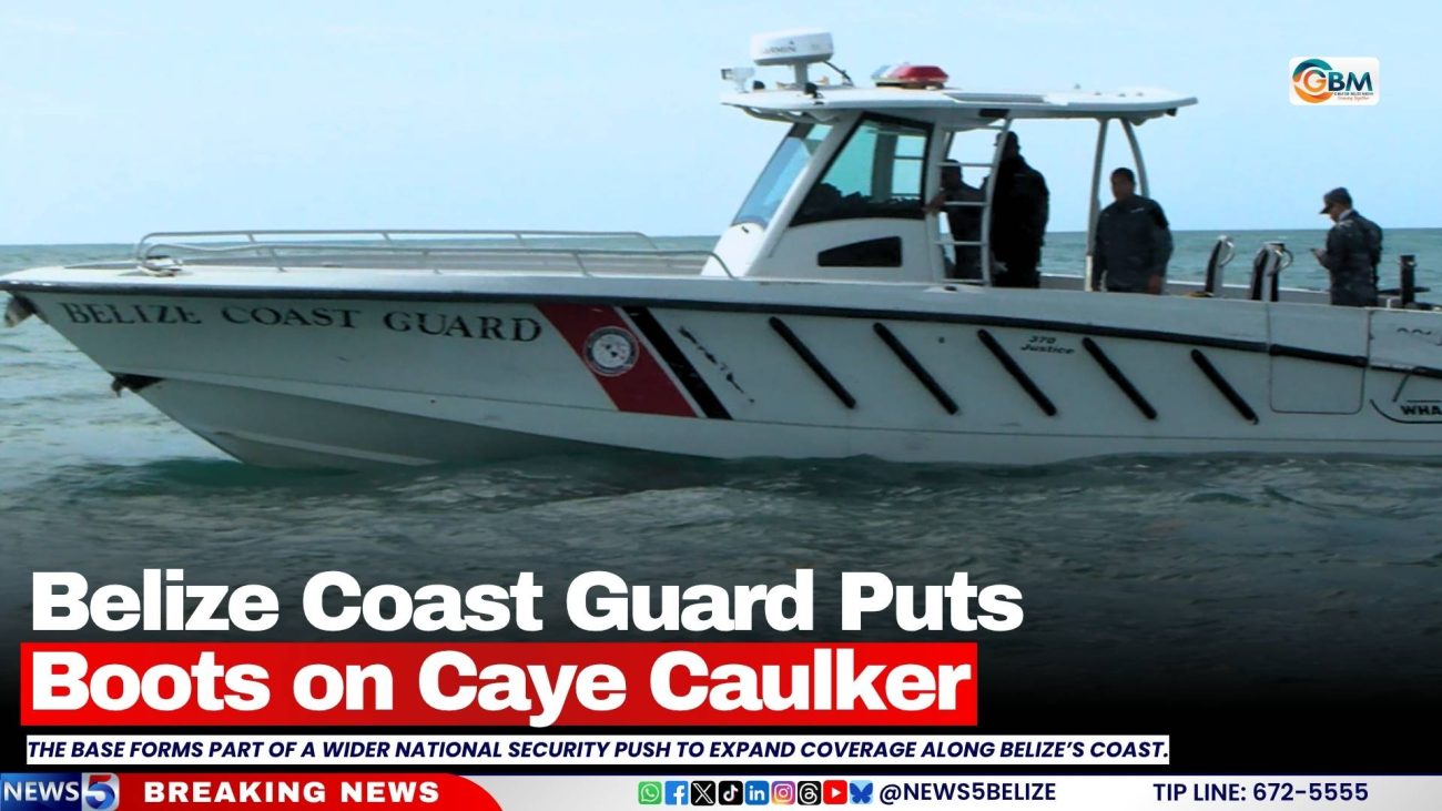 Belize Coast Guard Puts Boots on Caye Caulker