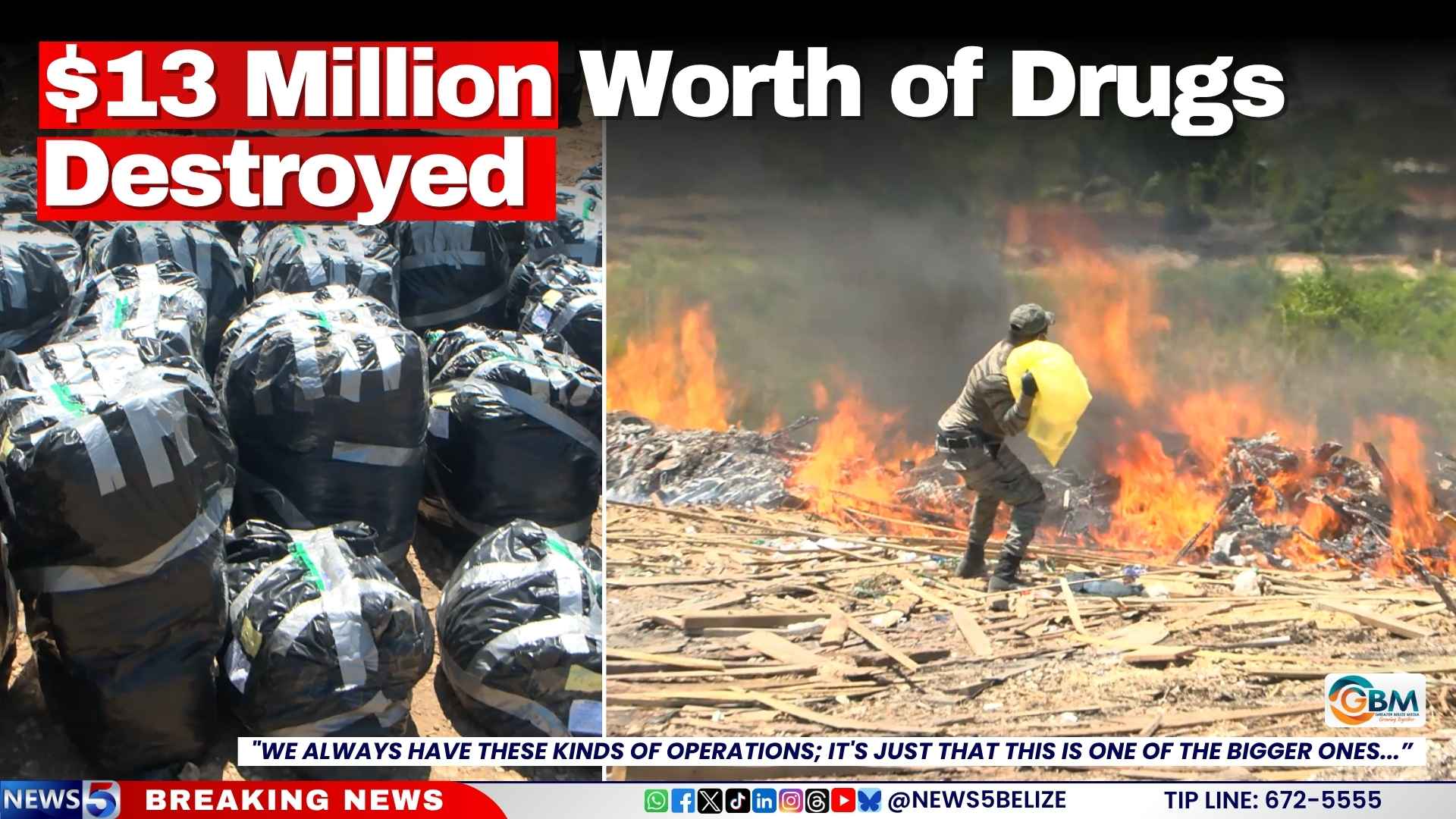 $13 Million Worth of Drugs Destroyed