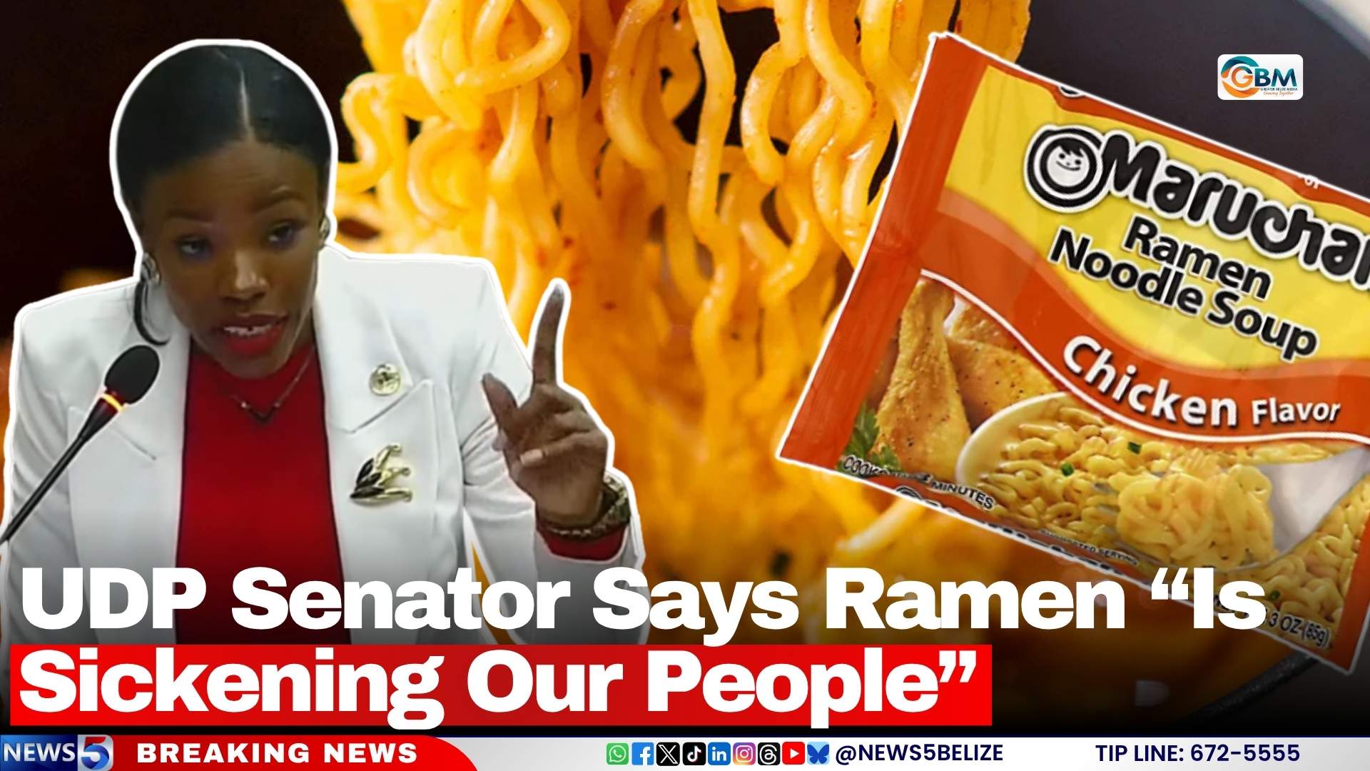 UDP Senator Says Ramen “Is Sickening Our People”