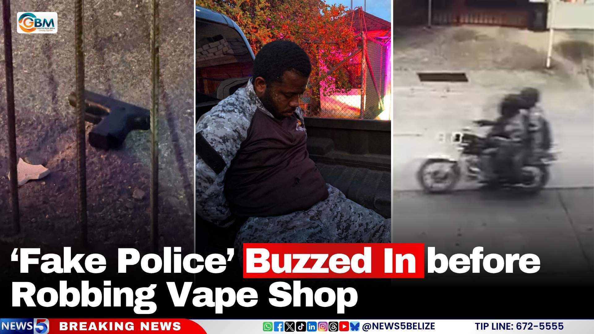 ‘Fake Police’ Buzzed In before Robbing Vape Shop