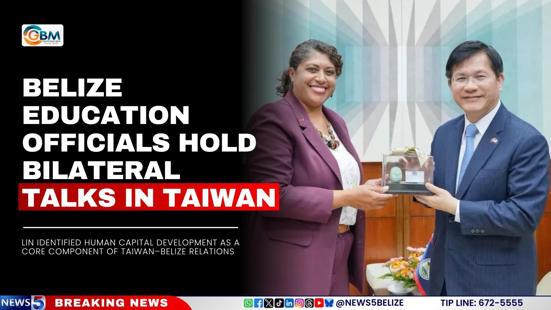 Belize Education Officials Hold Bilateral Talks in Taiwan