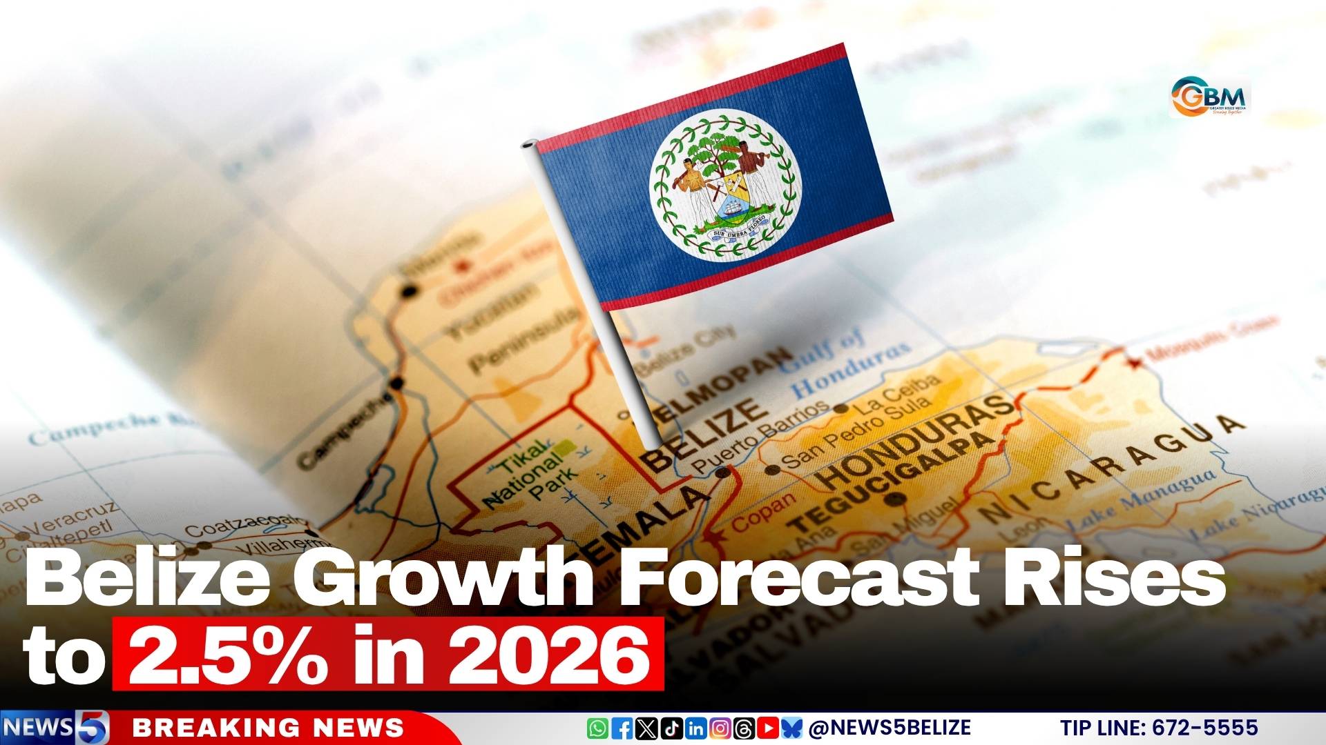 Belize Growth Forecast Rises to 2.5% in 2026