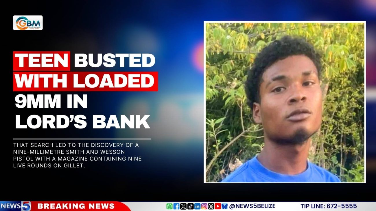 Teen Busted with Loaded 9mm in Lord’s Bank