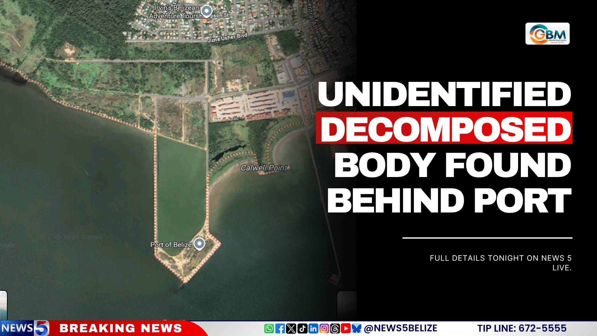 Unidentified Decomposed Body Found Behind Port