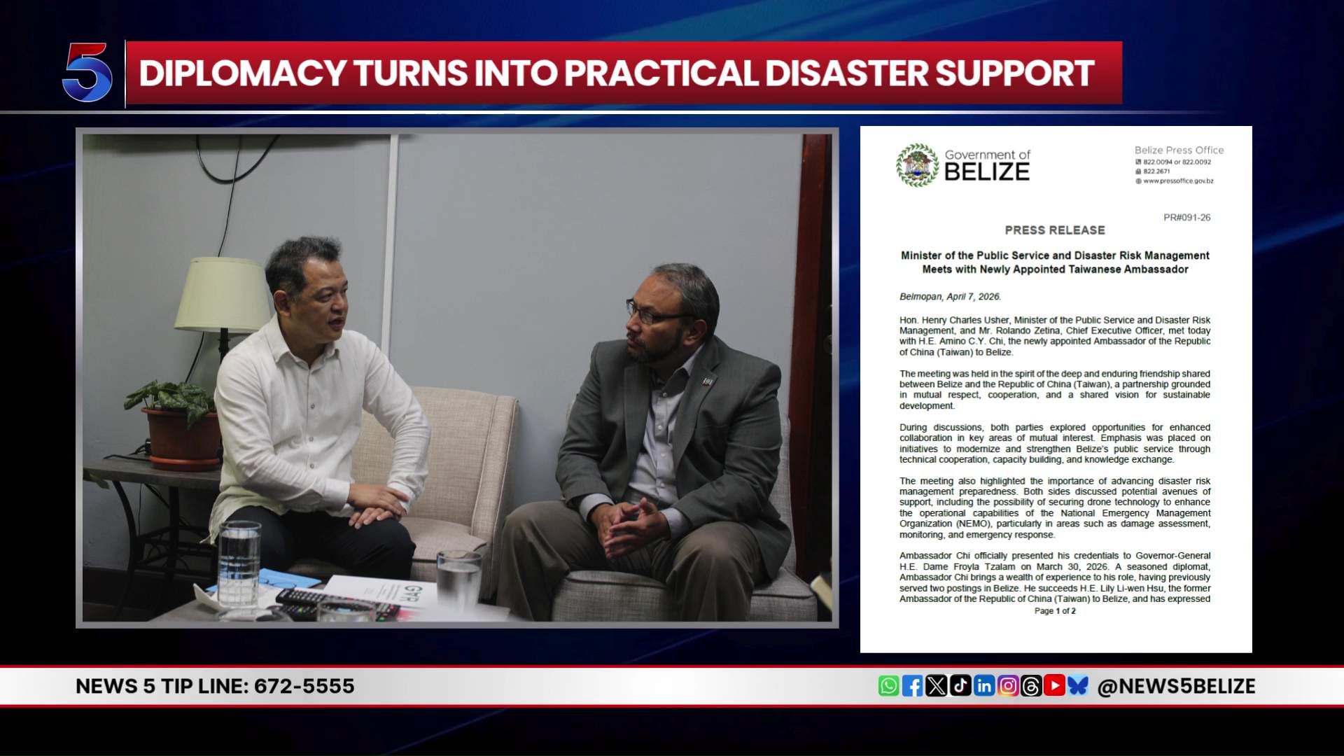 Belize–Taiwan Partnership Expands Beyond Diplomacy