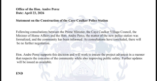 Construction of Caye Caulker Police Station to Resume