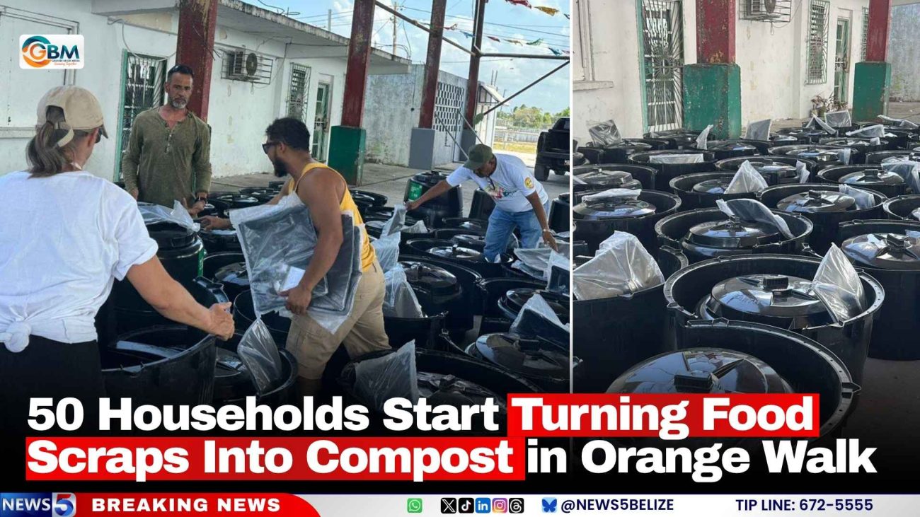 50 Households Start Turning Food Scraps Into Compost in Orange Walk
