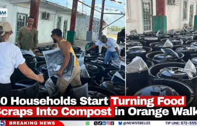 50 Households Start Turning Food Scraps Into Compost in Orange Walk