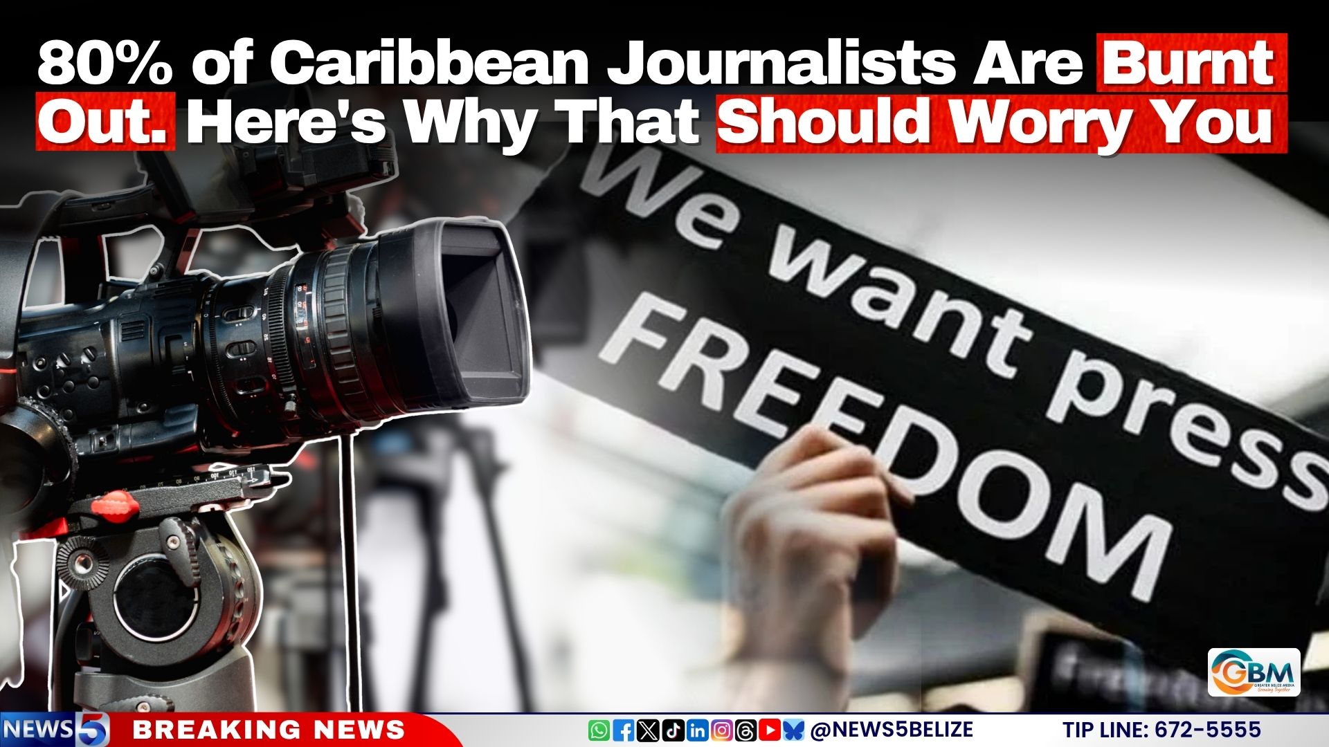80% of Caribbean Journalists Are Burnt Out. Here's Why That Should Worry You