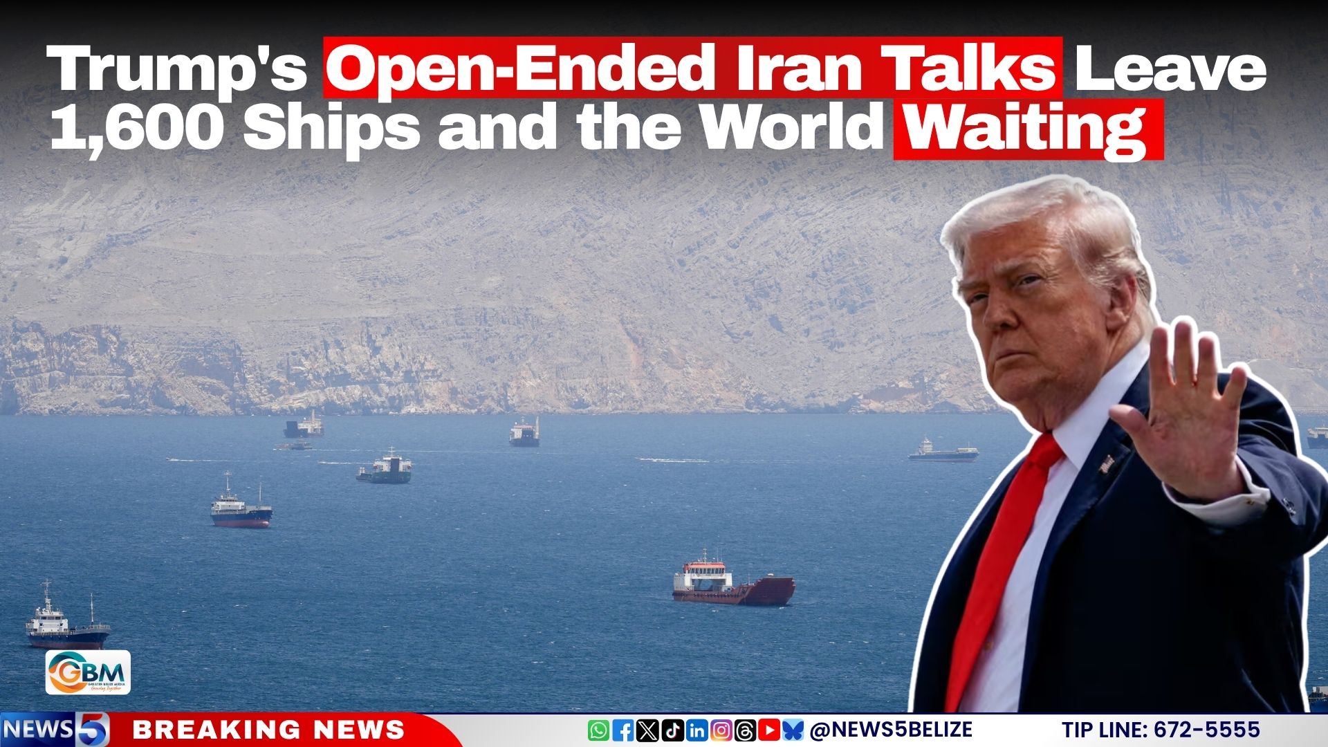 Trump's Open-Ended Iran Talks Leave 1,600 Ships and the World Waiting