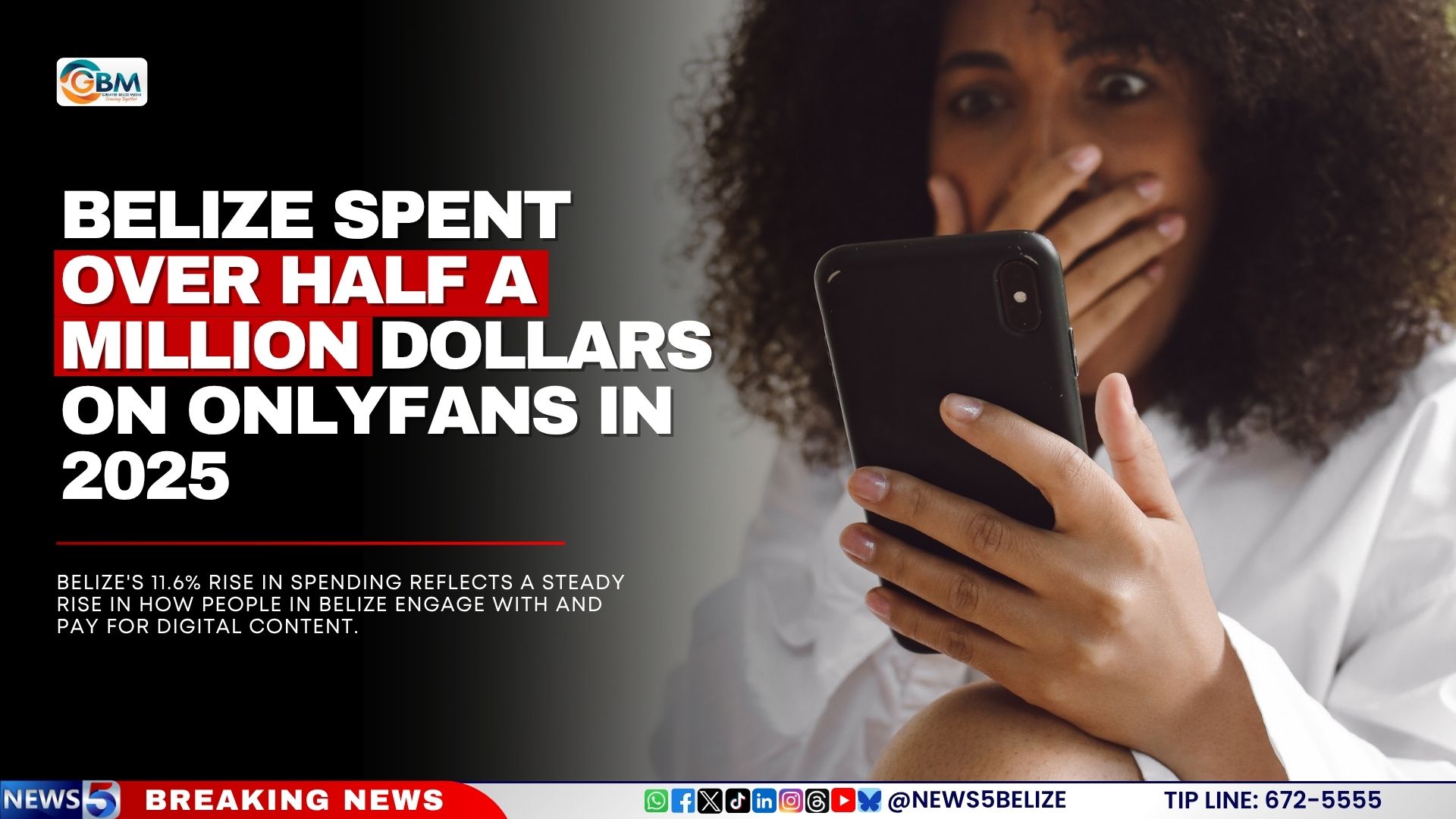 Belize Spent Over Half a Million Dollars on OnlyFans in 2025