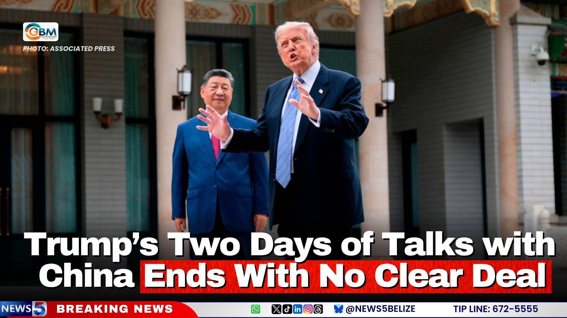 Trump’s Two Days of Talks with China Ends With No Clear Deal