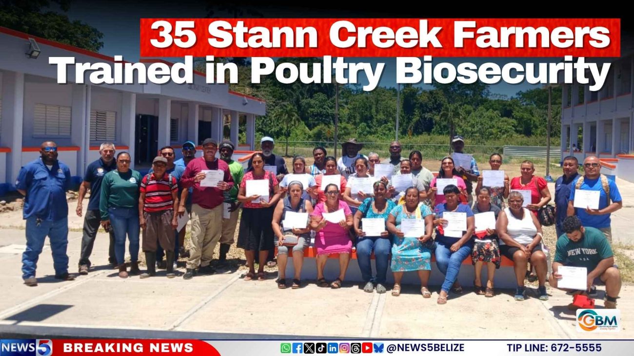 35 Stann Creek Farmers Trained in Poultry Biosecurity