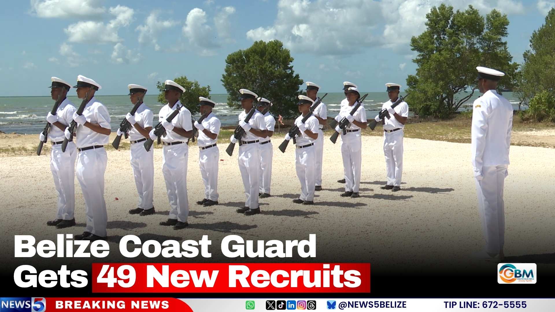 Belize Coast Guard Gets 49 New Recruits