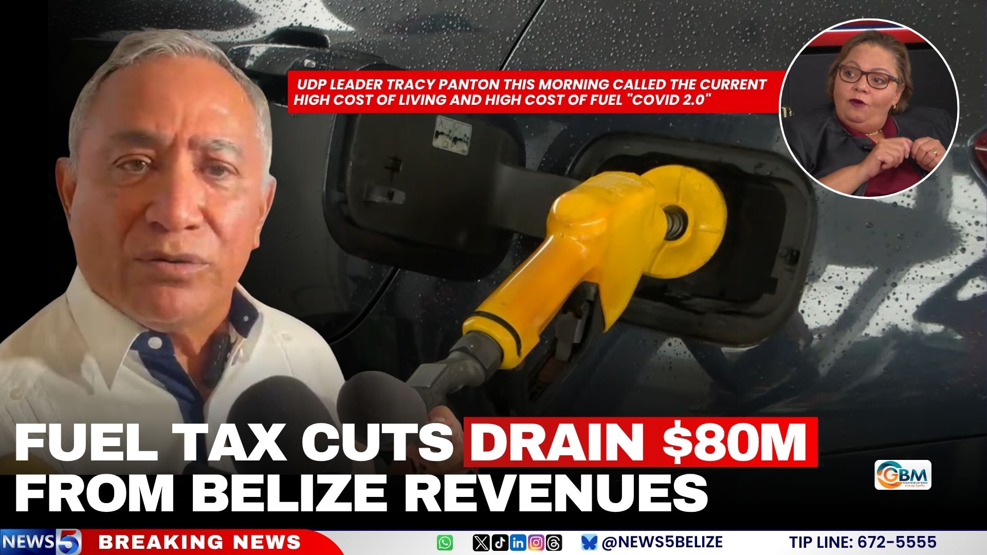 Fuel Tax Cuts Drain $80M from Belize Revenues