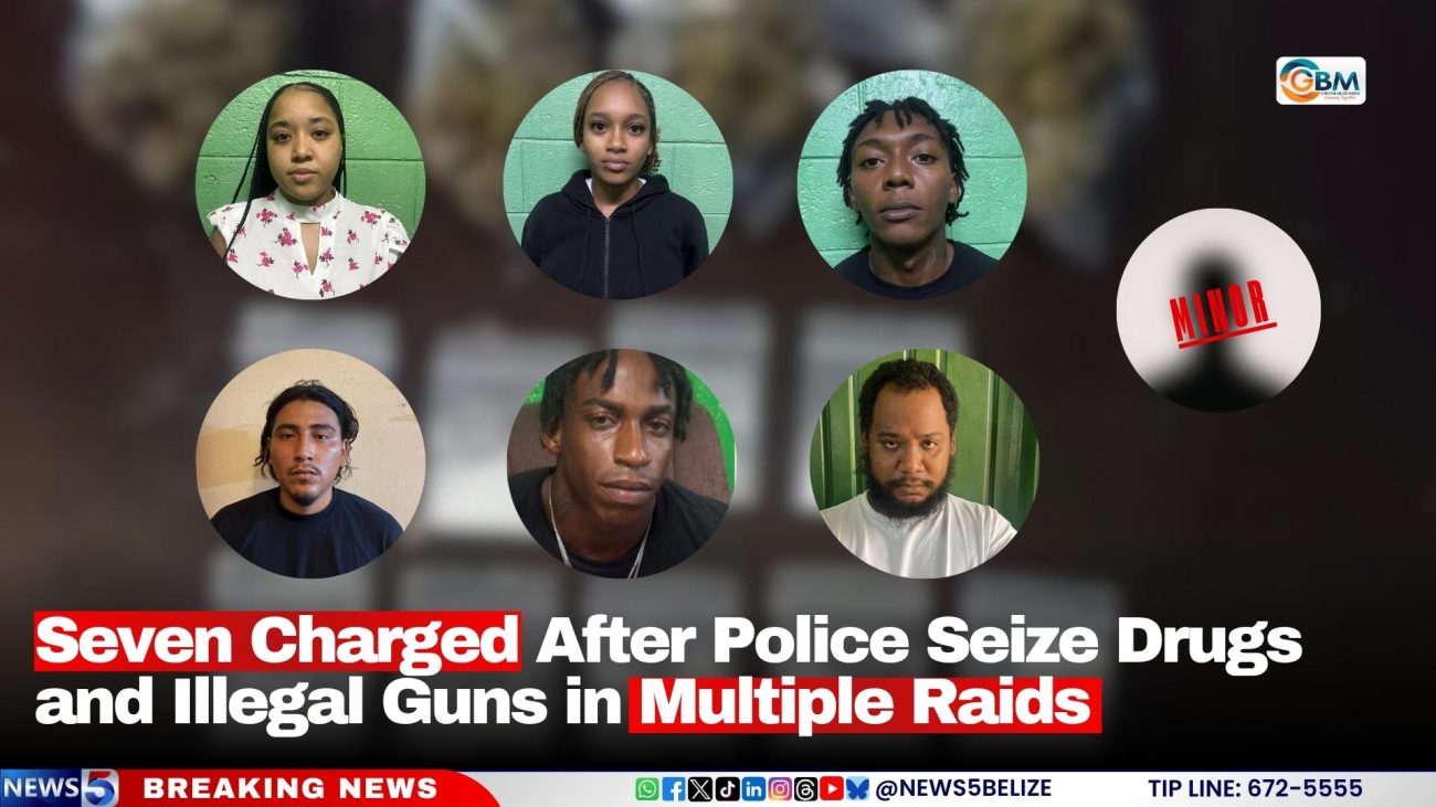 Seven Charged After Police Seize Drugs and Illegal Guns in Multiple Raids