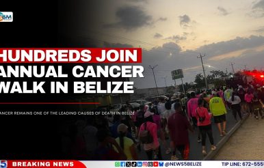 Hundreds Join Annual Cancer Walk in Belize
