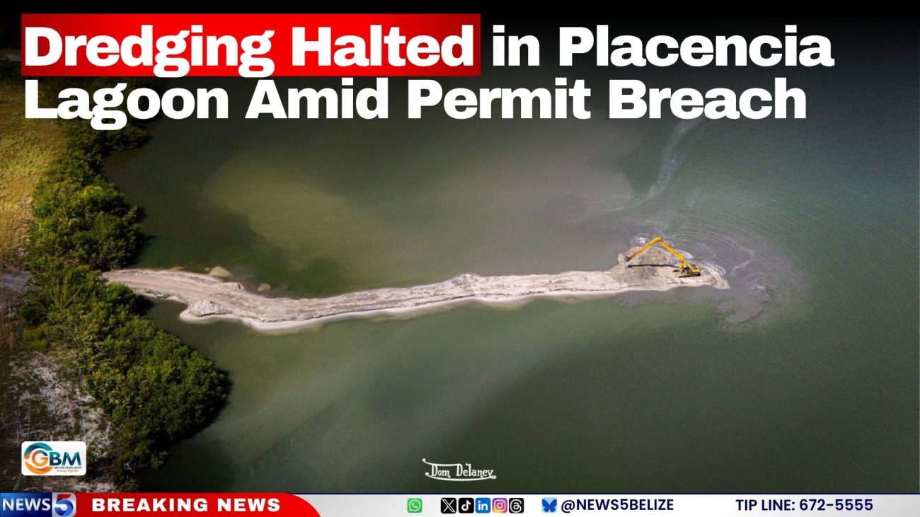 Dredging Halted in Placencia Lagoon Amid Permit Breach