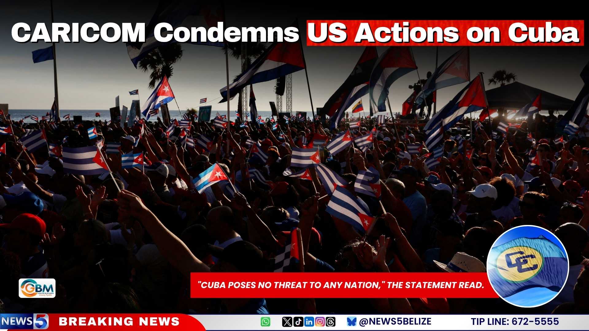 CARICOM Condemns US Actions on Cuba