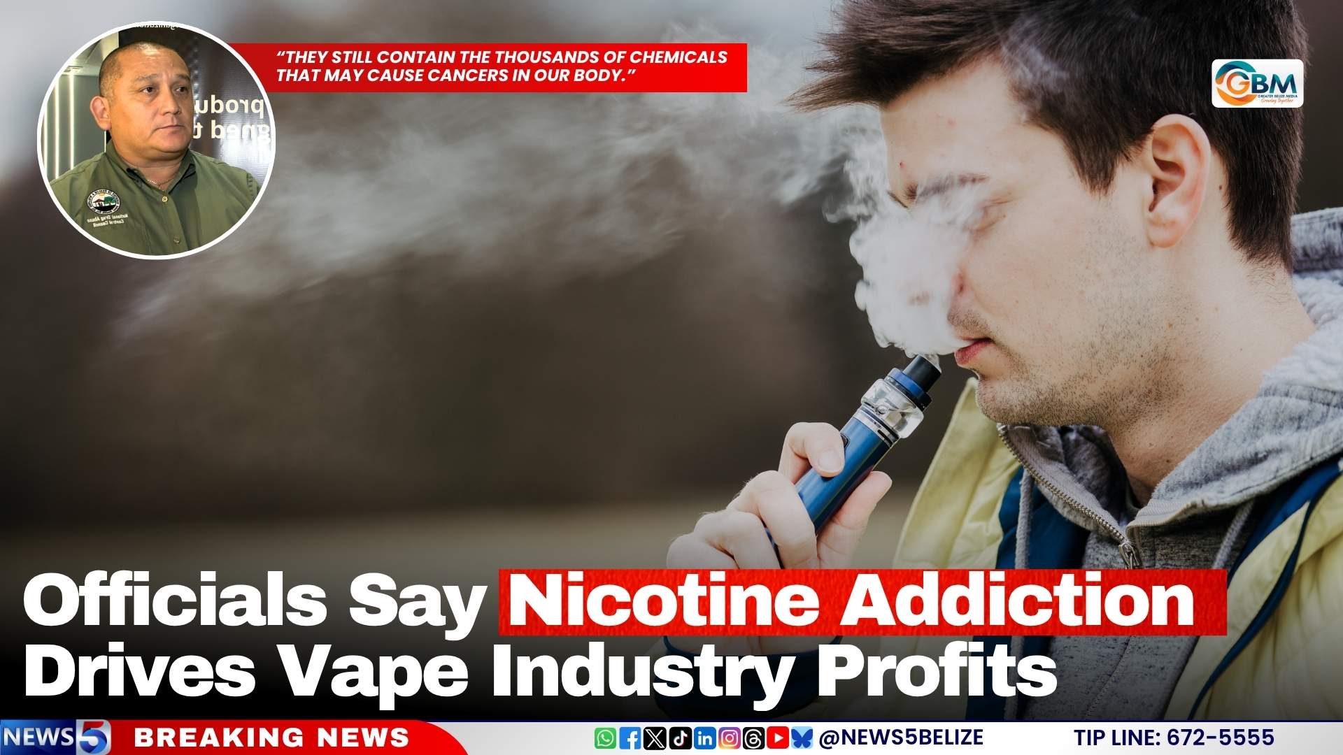 Officials Say Nicotine Addiction Drives Vape Industry Profits
