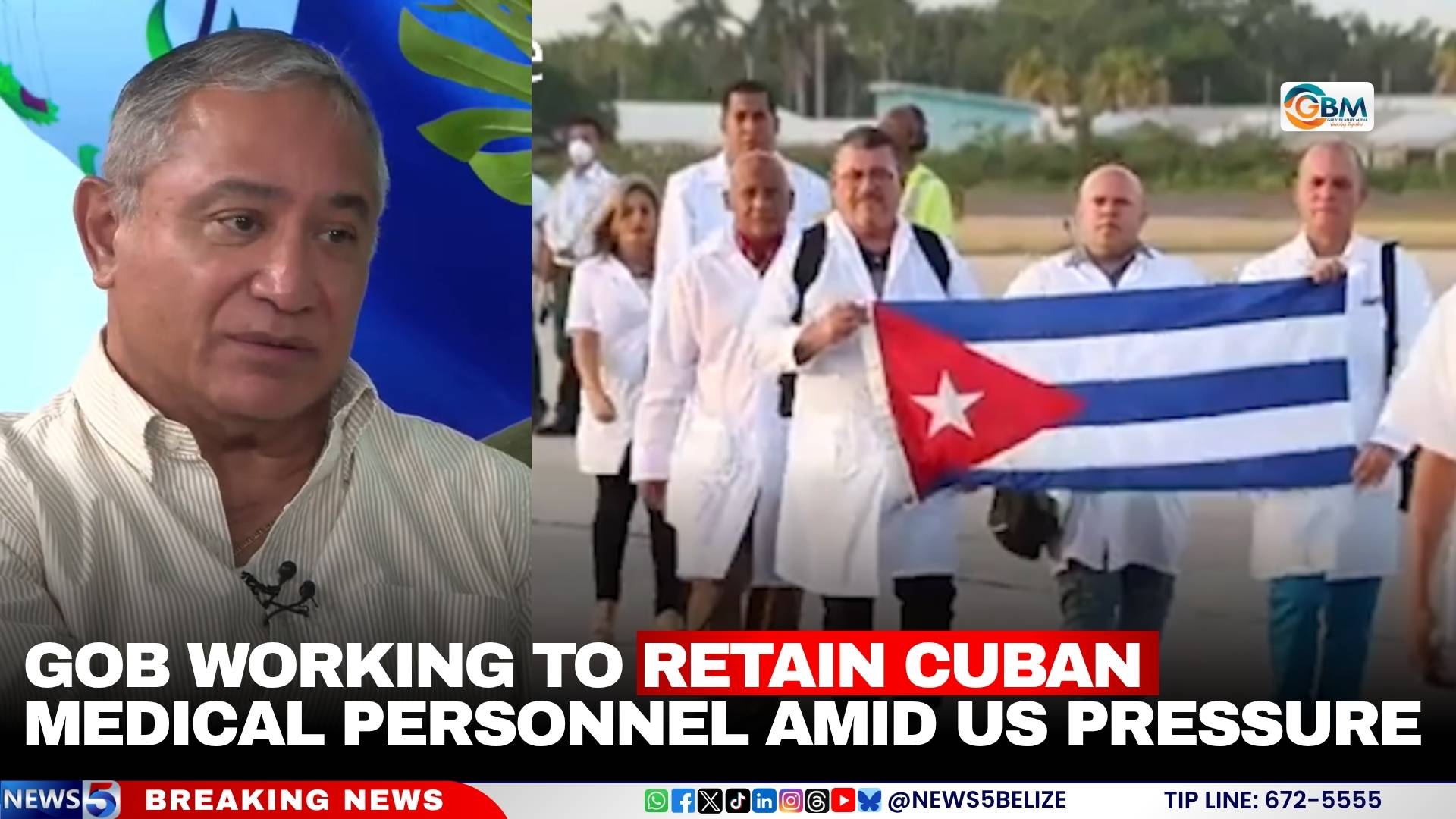GOB Working to Retain Cuban Medical Personnel Amid US Pressure