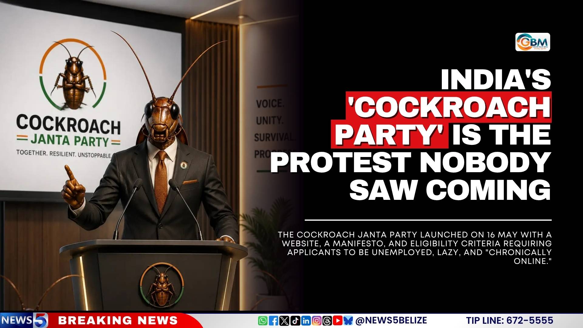 India's 'Cockroach Party' Is the Protest Nobody Saw Coming