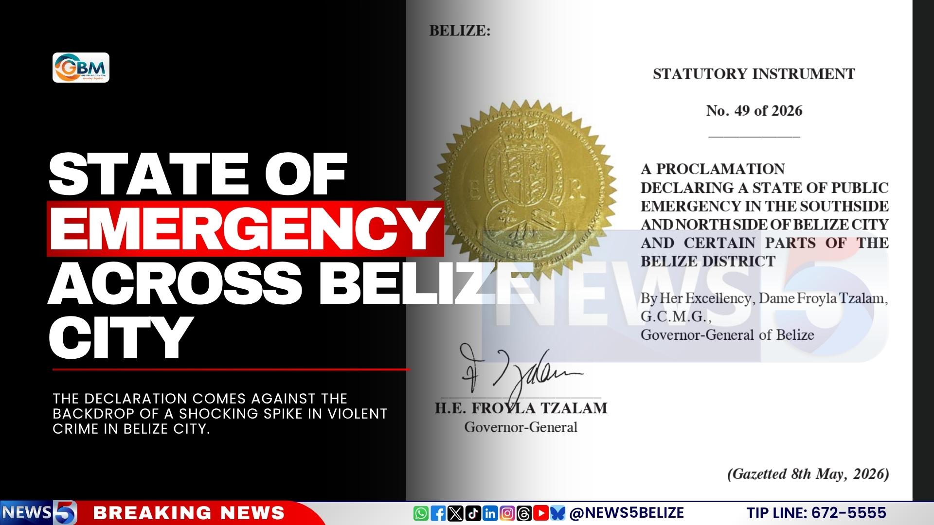 State of Emergency Across Belize City