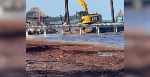 Illegal Dredging Claims Mexico Rock Near Ambergris Caye
