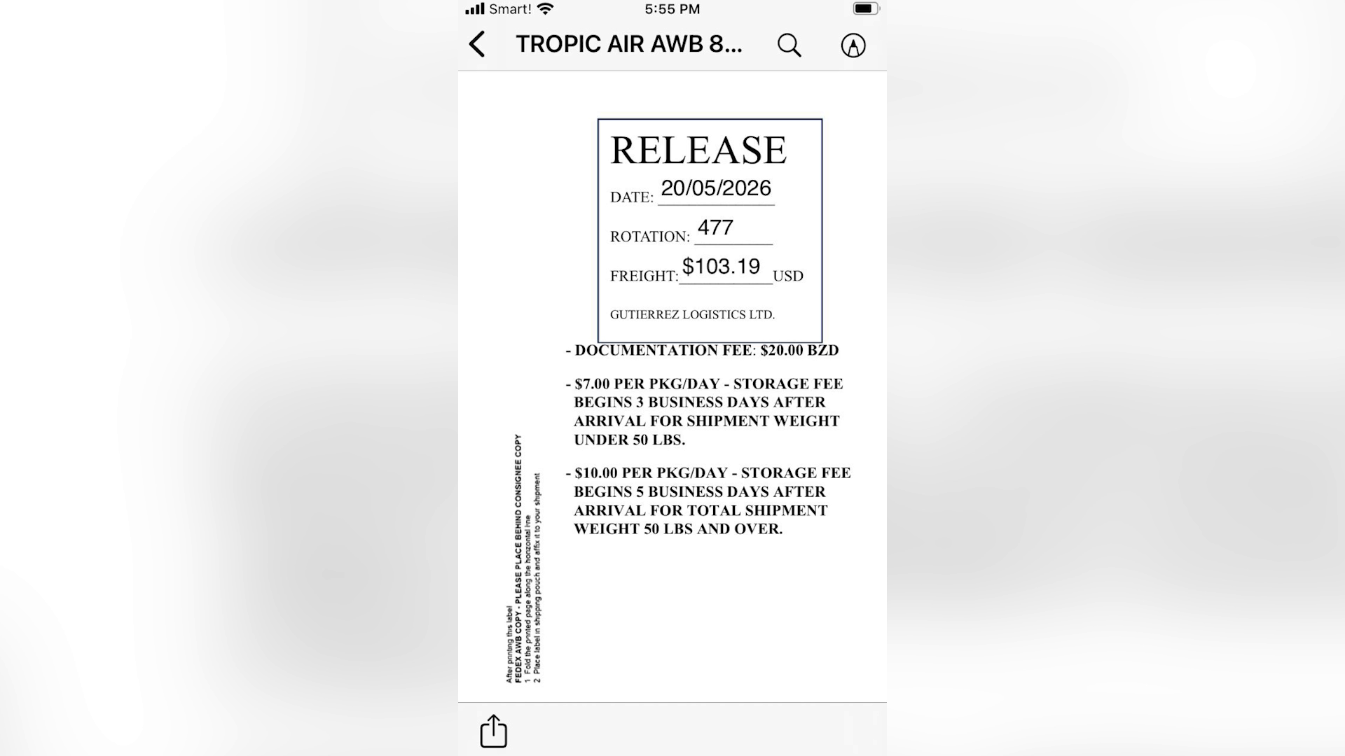 Steep Customs Costs Overshadow Simple Birthday Card