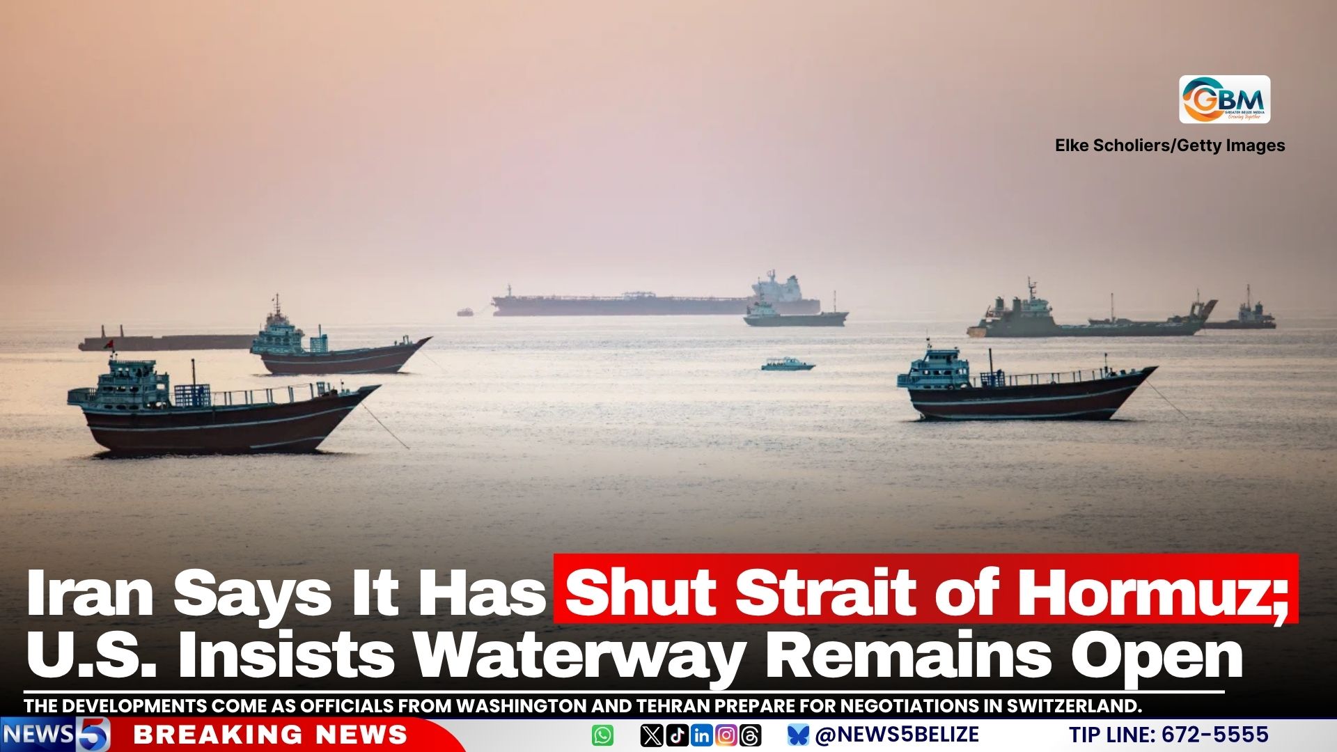 Iran Says It Has Shut Strait of Hormuz; U.S. Insists Waterway Remains Open