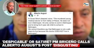 'Despicable' or Satire? PM Briceño Calls Alberto August's Post ‘Disgusting’