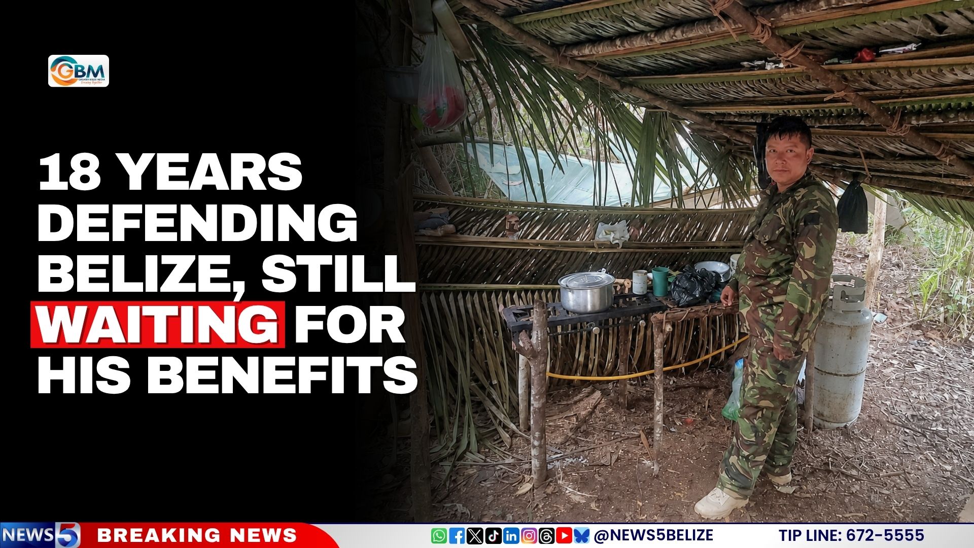 18 Years Defending Belize, Still Waiting for His Benefits