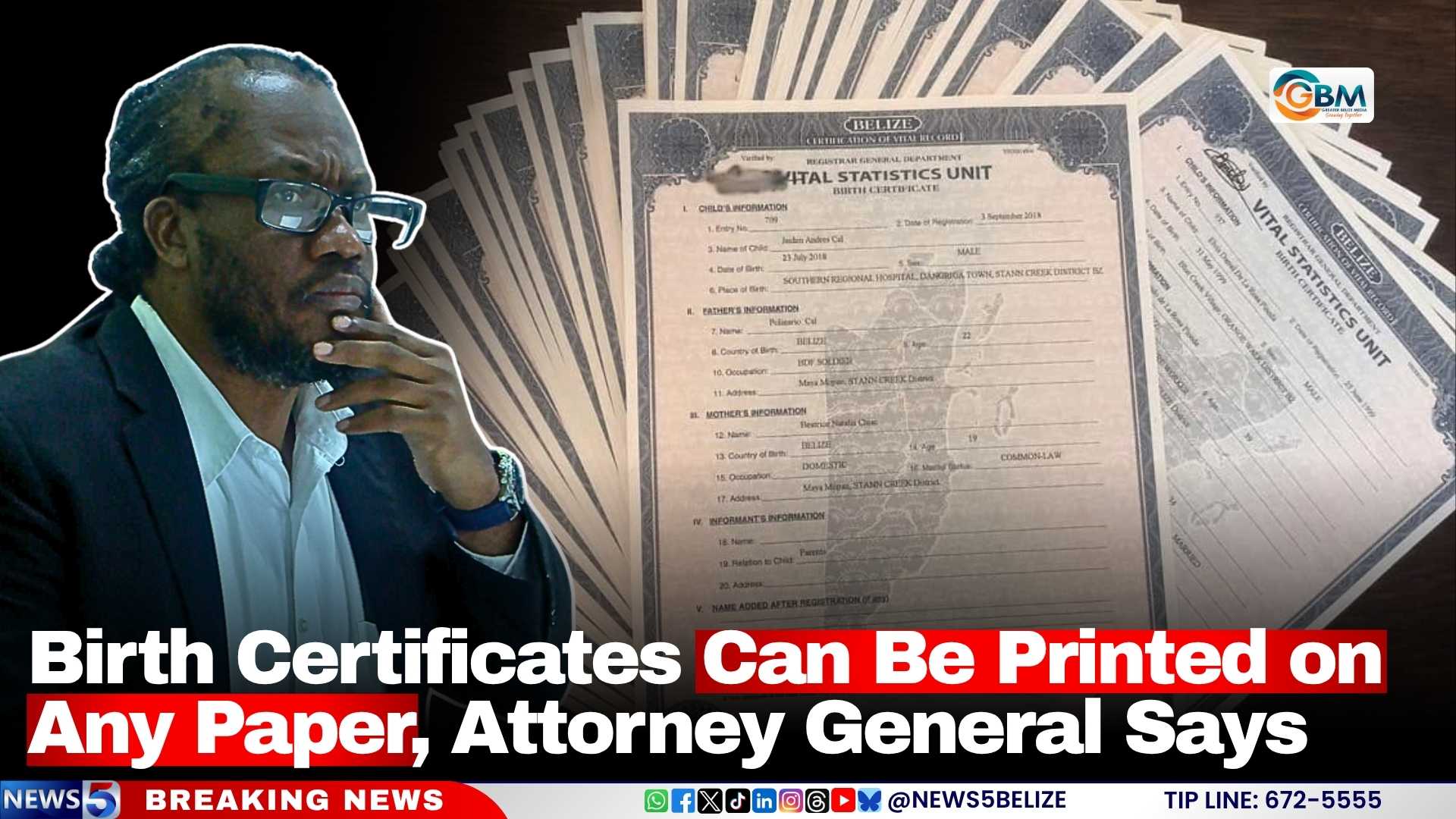 Birth Certificates Can Be Printed on Any Paper, Attorney General Says