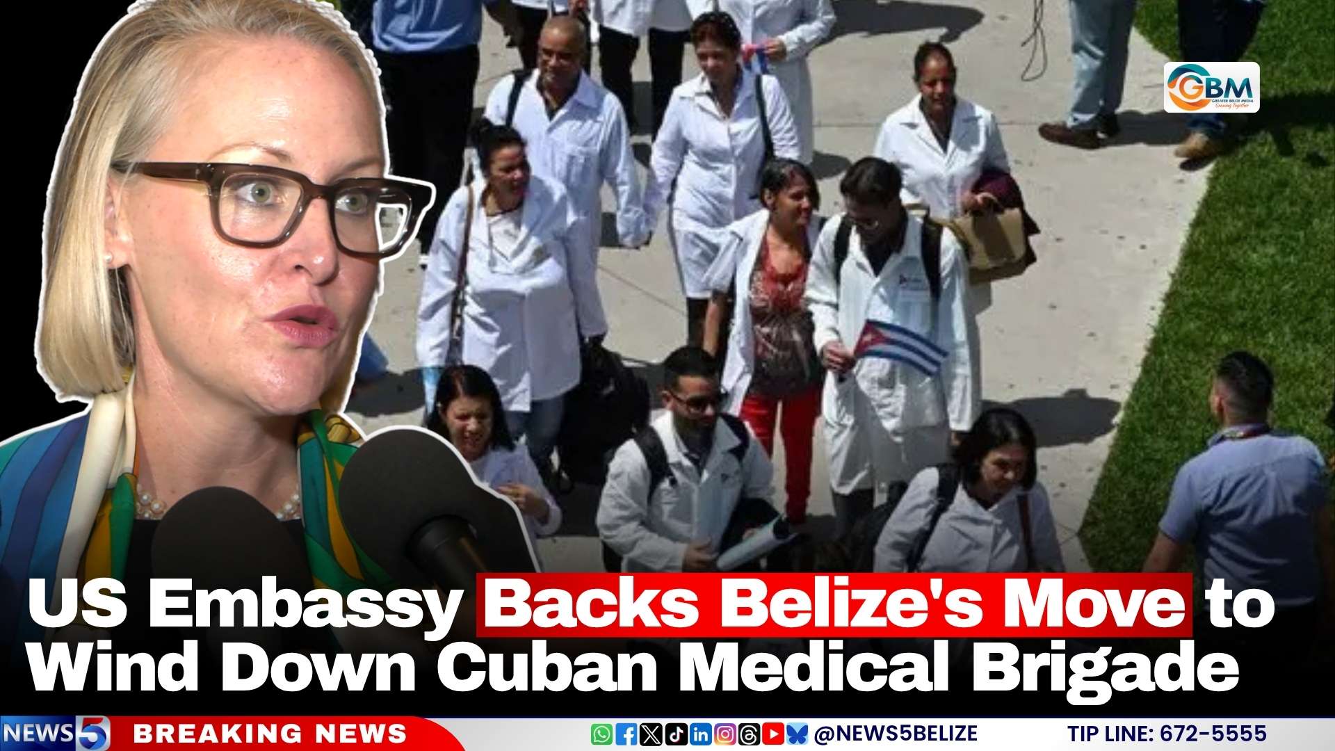 US Embassy Backs Belize's Move to Wind Down Cuban Medical Brigade