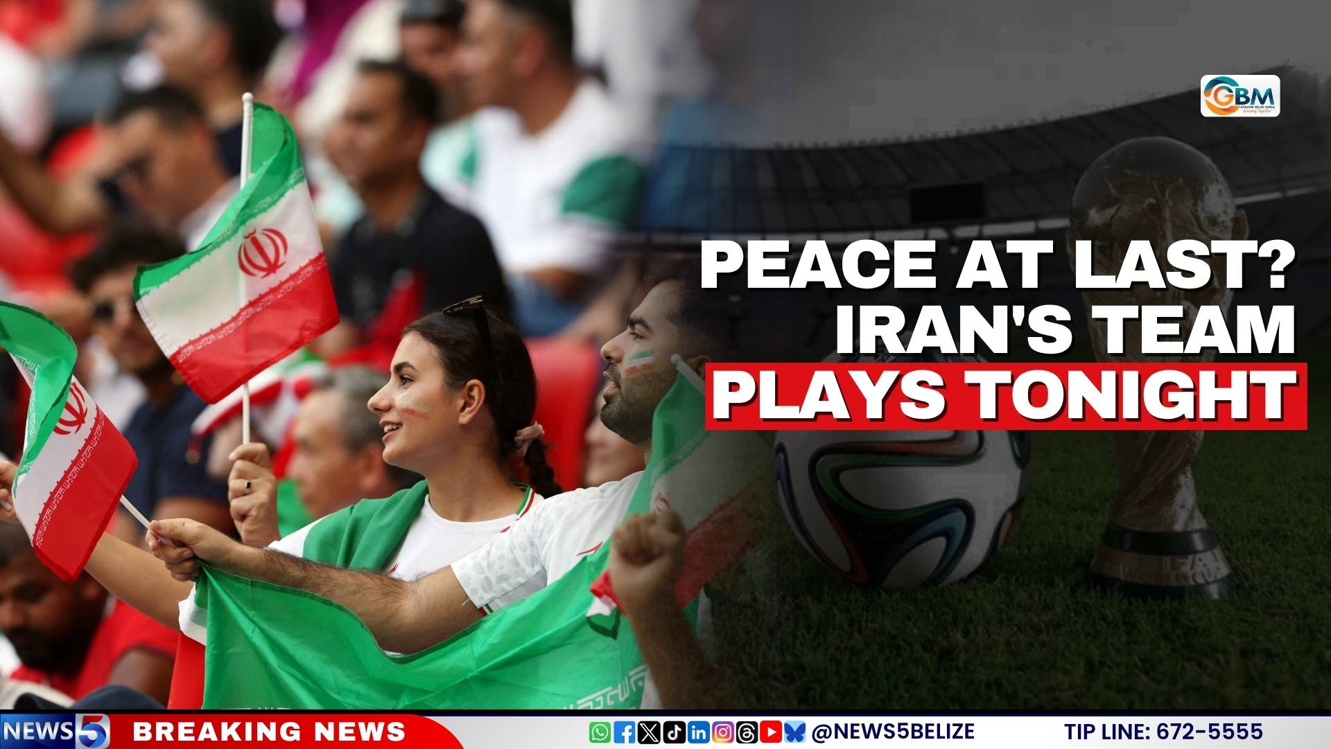 Peace at Last? Iran's Team Plays Tonight