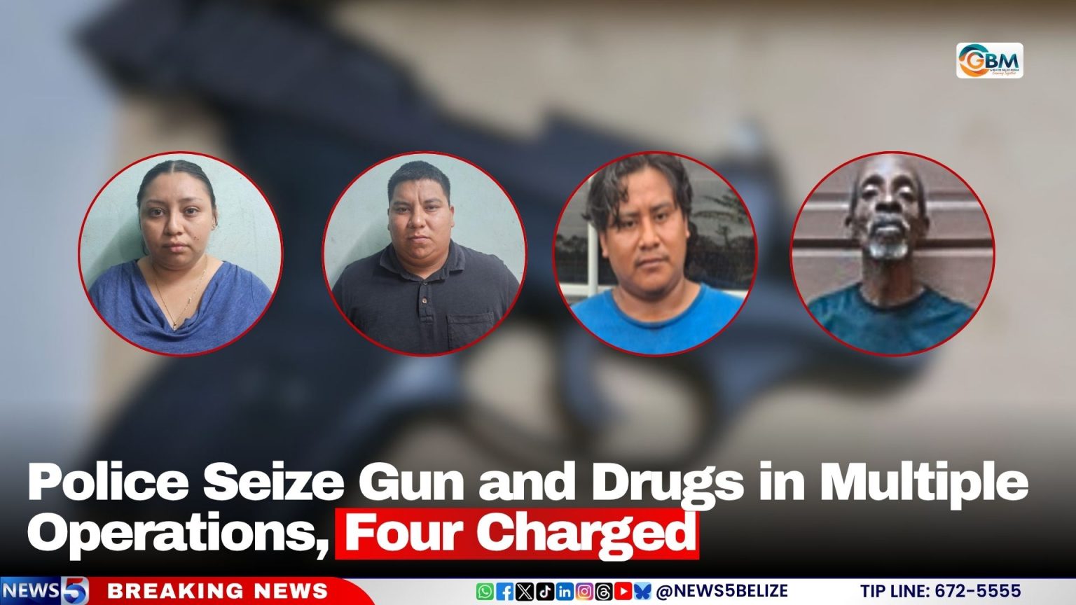 Police Seize Gun and Drugs in Multiple Operations, Four Charged ...