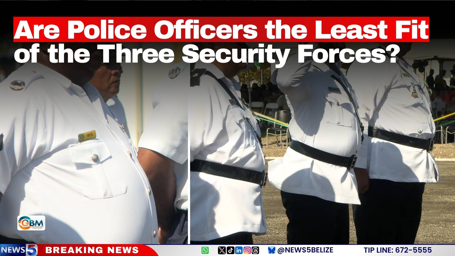 Are Police Officers the Least Fit of the Three Security Forces?