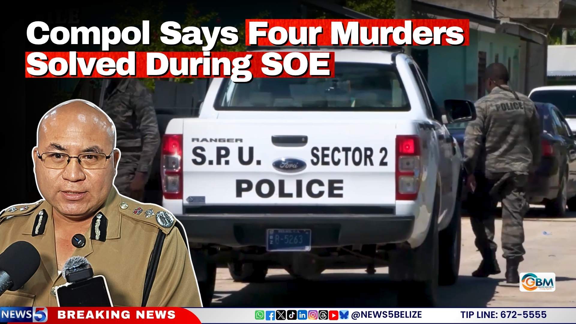 Compol Says Four Murders Solved During SOE