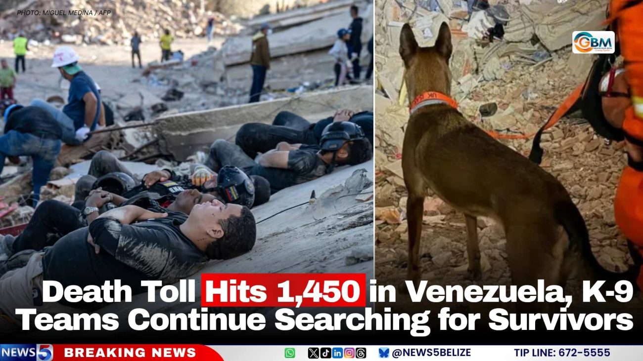 Death Toll Hits 1,450 in Venezuela, K-9 Teams Continue Searching for Survivors