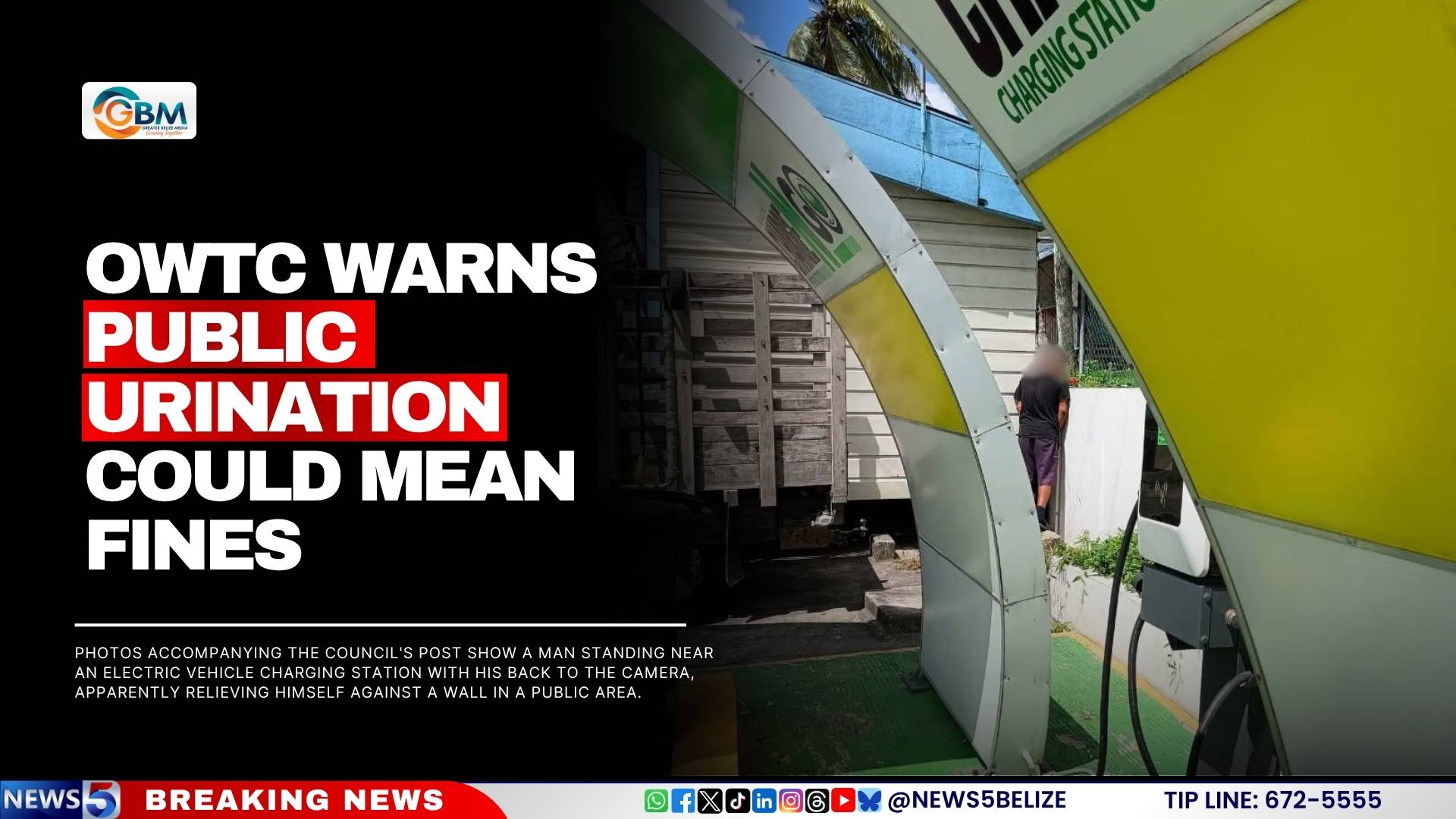 OWTC Warns Public Urination Could Mean Fines