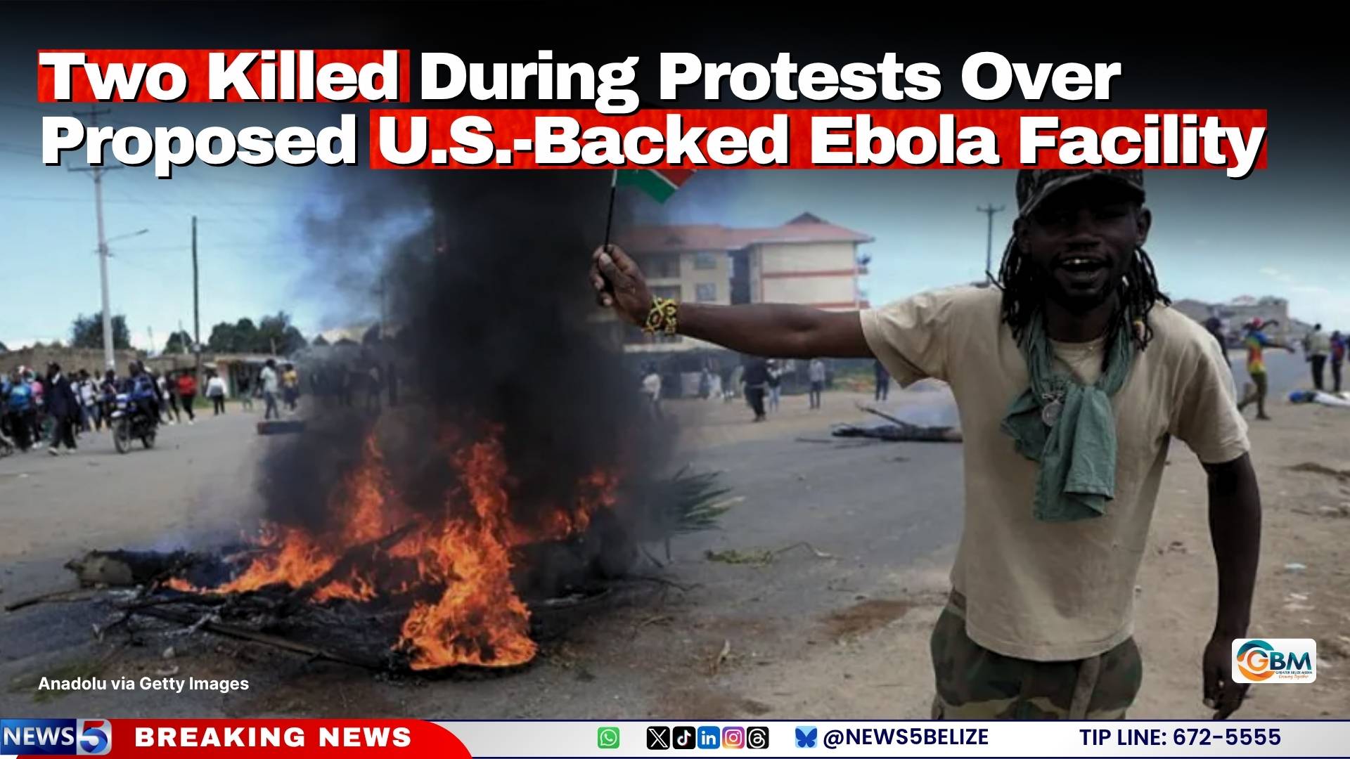 Two Killed During Protests Over Proposed U.S.-Backed Ebola Facility