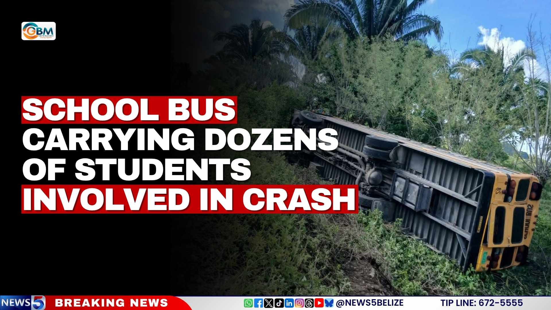 School Bus Carrying Dozens of Students Involved in Crash