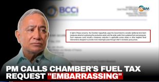 PM Calls Chamber's Fuel Tax Request 