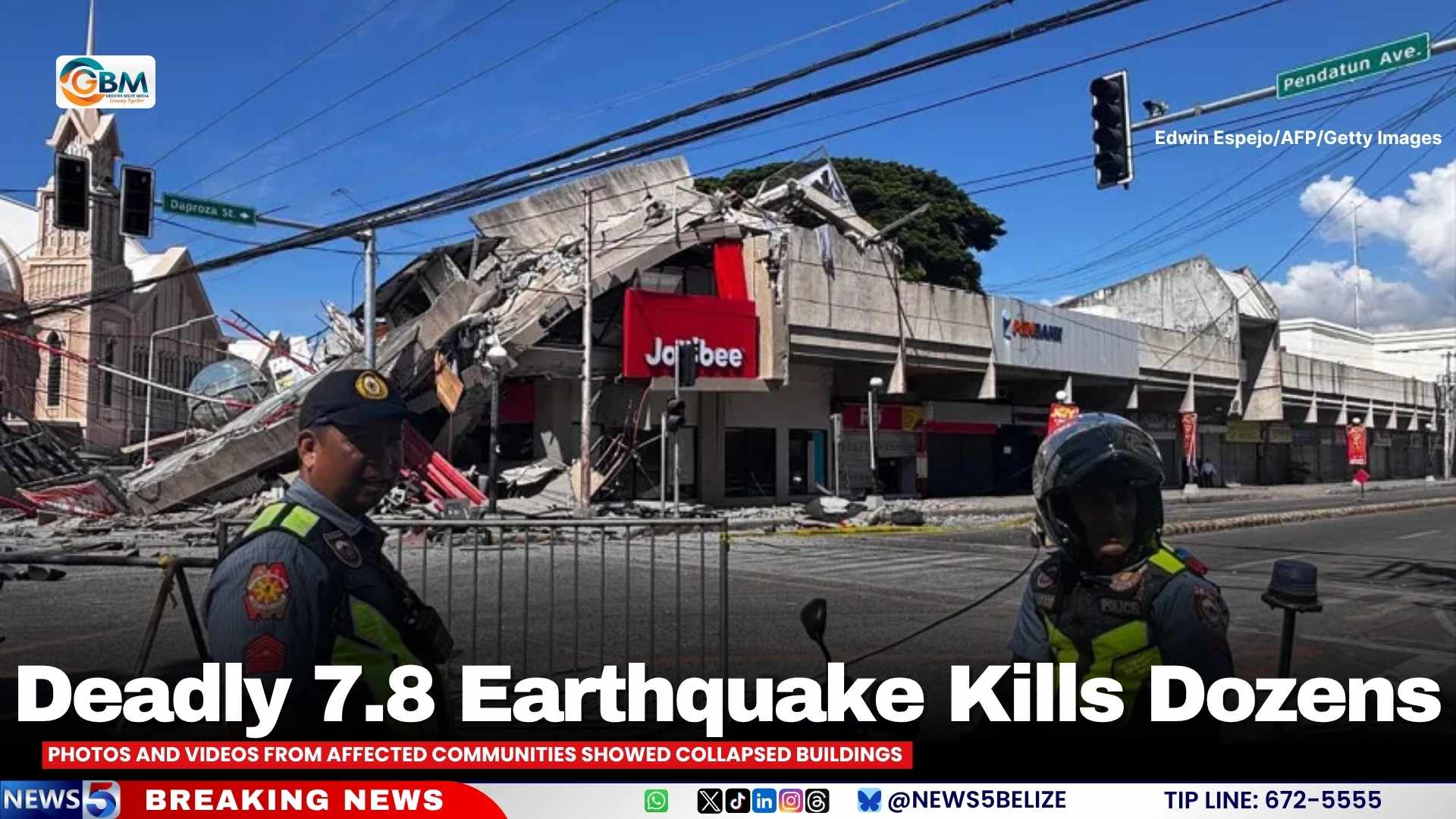 Deadly 7.8 Earthquake Kills Dozens
