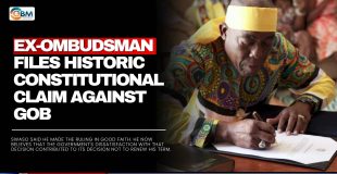 Ex-Ombudsman Files Historic Constitutional Claim Against GOB