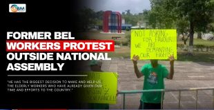 Former BEL Workers Protest Outside National Assembly