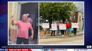 Alberto august released after 28 hours of detention. 