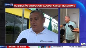 Prime Minister John Briceño backed his minister of Home Affairs, Oscar Mira